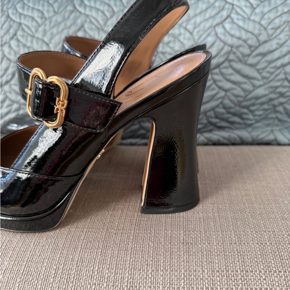 Sam and Edelman black JILDIE SLINGBACK MARY JANE PUMP cute vintage vibe! - Picture 5 of 14